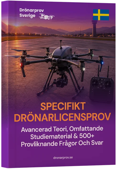 Specifik (Specific) Kategori Drönarprov Sverige – Expertteori, Omfattande Studiematerial & 400+ Provfrågor och Svar